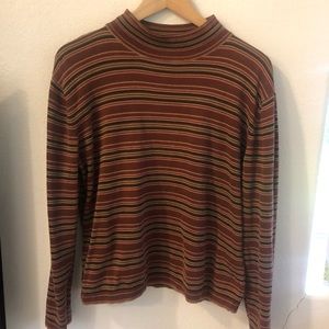 70s Vintage striped turtleneck